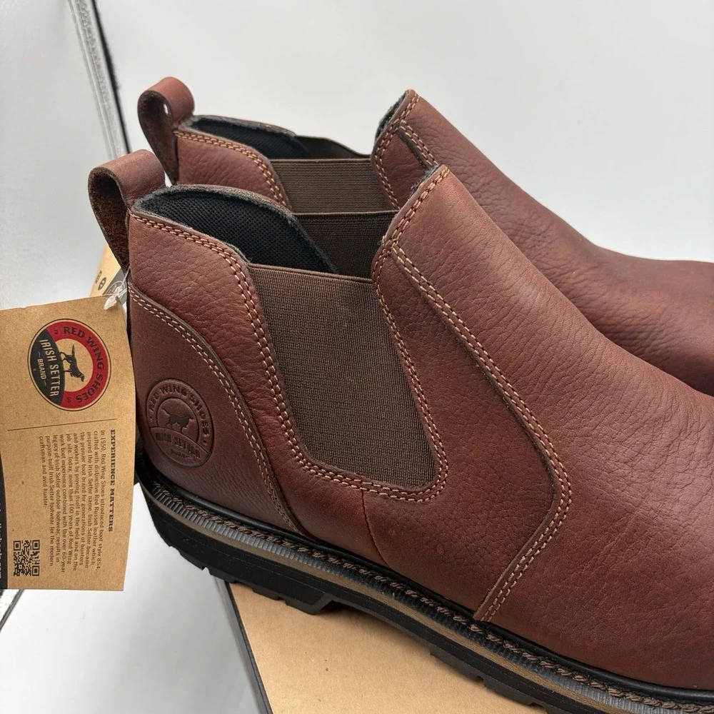 RED Wing Shoes Irish Setter 83300 Safety Toe Leather Work Romeo Cass Boots Sz 12